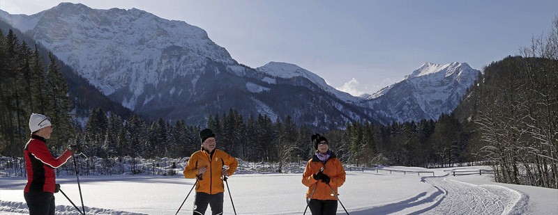 Langlaufloipen Langbathsee (Foto: Tourismusbüro Ebensee) Langlaufloipen Langbathsee